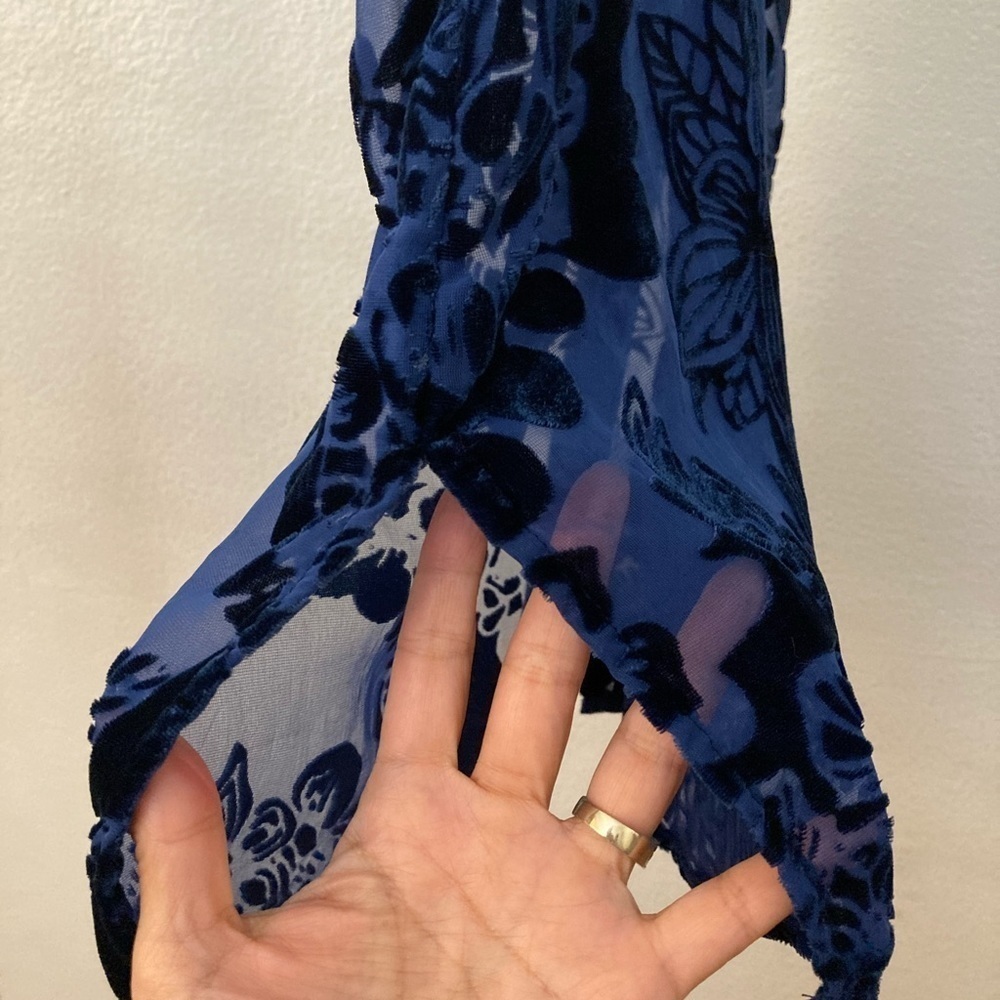 Ecote Dark Blue Short Sleeves Size XS/S Top - Picture 4 of 6